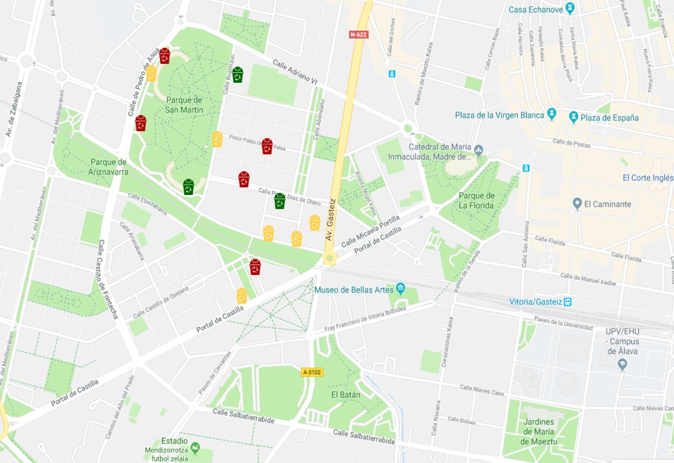 Rutas recogida residuos smart citys